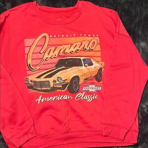 Camaro Red Graphic Sweater